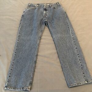 Levis 505 Jeans Mens 36x29 Blue Medium‎ Wash Straight Leg 100% Cotton Vintage